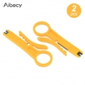 Aibecy 2pcs Mini tragbare Abisolierzange Muti-Functional Crimper Cutter für 3D-Druckerkabel PTFE-Kabel