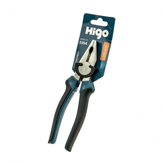 HIGO Kombinationszange 200 mm, Kombizange aus Werkzeugstahl für den Heimwerker