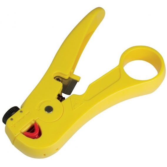 LogiLink Abisolierzange mit Kabelschneider aus ABS gelb