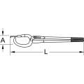 KS-Tools Bremsfederzange 150.2211, Bremseninstandsetzung 325mm,geklebte und genietete Bremsbacken