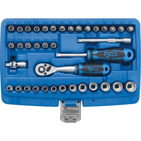 BGS 2151 Gear Lock Steckschlüsselsatz, 6,3 (1/4), 39-tlg.