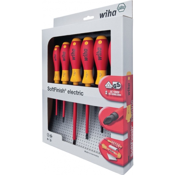 Wiha SoftFinish® electric Schlitz/Phillips Schraubendrehersatz, 7-tlg. (320N K7)