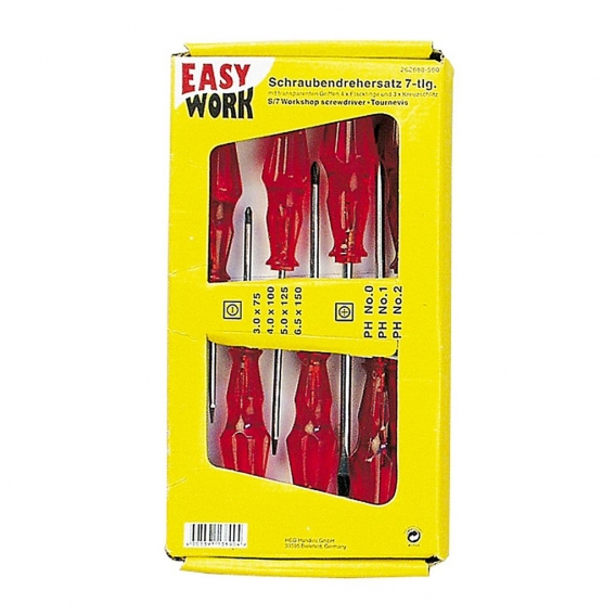 Easy Work 71277 Schraubendreher-Satz, 7-teilig (1 Set)