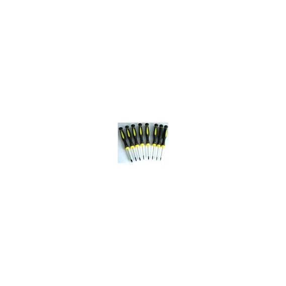 fixPOINT Schraubendrehersatz (Handy) (8 teilig) black / yellow