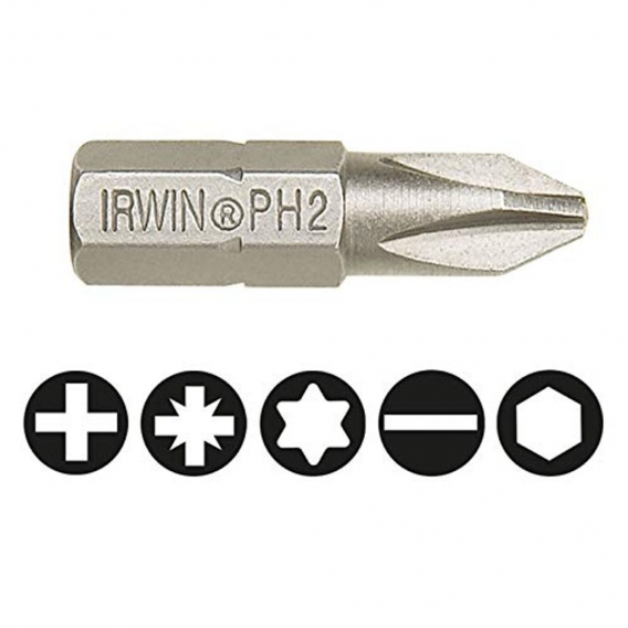 IRWIN Bit 1/4' 25mm IB PH1 10St
