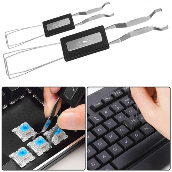 2Stück Keycap Puller Tastenkappen Abzieher Universal Keyboard KeyCap Puller Key Cap Remover Entfernen Tastatur Tasten Switch Pul