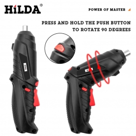 More about HiLDA Faltbarer USB Wiederaufladbarer Lithium Schraubendreher, Multifunktionaler Elektrischer Schraubendreher-Schwarz