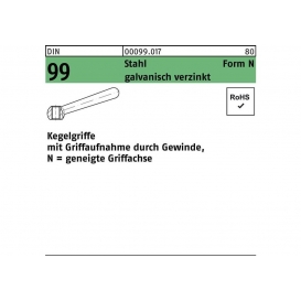 More about Kegelgriff DIN 99 N 160 M 20 Stahl galv. verz. geneigte Griffachse
