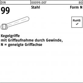 More about Kegelgriff DIN 99 N 100 M 12 Stahl geneigte Griffachse