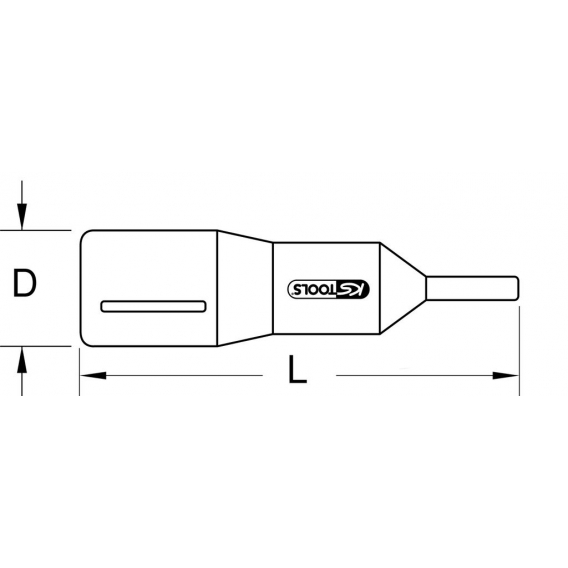 KS TOOLS 1/2" Bit-Stecknuss mit Schutzisolierung für Torx-Schrauben, T20, lang