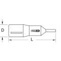 KS TOOLS 1/2" Bit-Stecknuss mit Schutzisolierung für Torx-Schrauben, T55, kurz