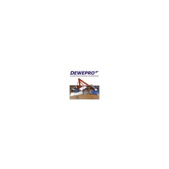 DEWEPRO Profi Gipsspachtel - Gipserspachtel - Malerspachtel - Blatt/Klinge aus rostfreiem Edelstahl - Breite: 60mm - ergonomisch