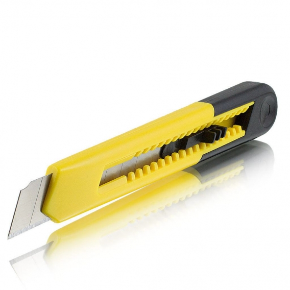Bituxx 10 Cuttermesser ABS Yellow inkl. 200 Ersatzklingen stahl, MS-15669