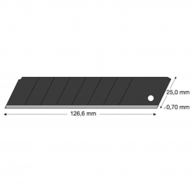 More about LUTZ BLADES® Abbrechklinge black 25mm Pack a 10 Stück BLADES (1 Stk.)