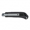 TopTools24 Mehrzweckmesser - hochwertiges 2-Komponenten-Cuttermesser, schwarz