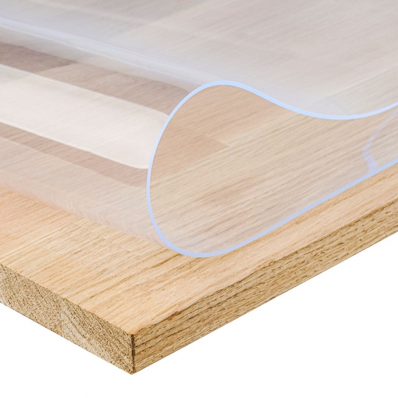 Bonilo PVC Tischfolie | Schutzfolie Tischdecke Tischschutz 2 mm Glasklar Breite: 100 cm, Tischfolie:270cm