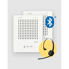 More about WHD Gegensprechanlage VoiceBridge Bluetooth mit 2x Sprechstellen 1xKunden/1xPersonal, 1x Onear-Headset für Personal - Kontaktlos