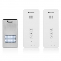 Smartwares Audio-Gegensprechanlage für 2 Wohnungen 20,5x8,6x2,1cm Weiß
