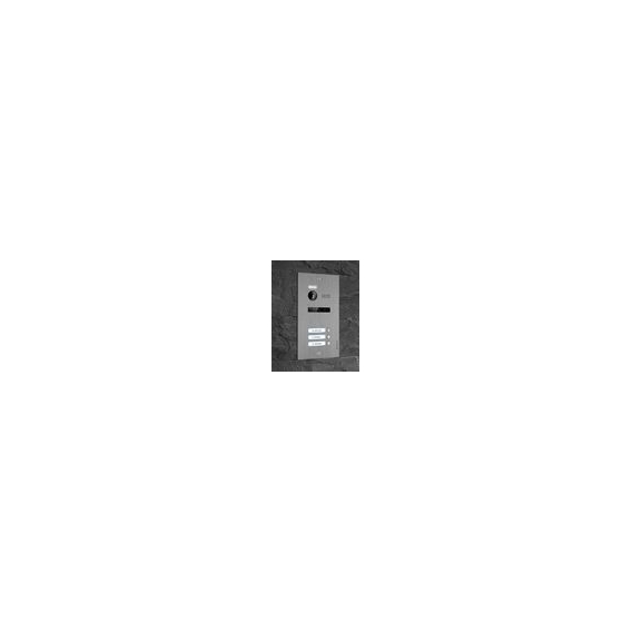 Videotürsprechanlage BALTER EVO 2-Draht BUS für 3-Familienhaus (Türstation Farbe : Silber)