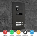 BALTER EVO Schwarz 2-Draht BUS 7" WiFi Monitor Video Türsprechanlage Set für 2 Familienhaus