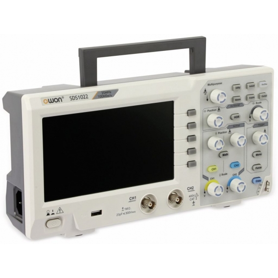 OWON LCD Speicher-Oszilloskop SDS1022, 2-Kanal, 20 MHz, USB