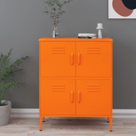 More about Eleganter - HOMMIE Lagerschrank Orange 80x35x101,5 cm Stahl - Praktischen Design für Garten,80 x 35 x 101,5 cm ,Einfach zu monti