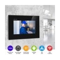 BALTER EVO Video Türsprechanlage Schwarz Set 2-Draht 2xTalk + 7" WiFi-LCD-Monitor für 1 Familienhaus