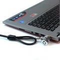 AcserGery Laptop-Kabelschloss, Sicherheitsschloss, Diebstahlsicherung, Hardware-Kabelschloss-Set mit 2 stabilen Kabeln, zwei Sch