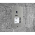 BALTER EVIDA Silber RFID Edelstahl-Türstation für 4 -Familienhaus, 2-Draht BUS Technologie