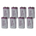 8 x 9V Lithium Blockbatterie Rauchmelder 1200mAh Feuermelder E Block Batterie