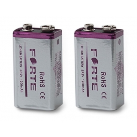 More about 2 x 9V Lithium Blockbatterie Rauchmelder 1200mAh Feuermelder E Block Batterie