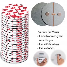More about Rauchmelder Magnethalter 10 Stück selbstklebende Magnethalterung für Rauchmelder Ø70mm Magnetbefestigung Set