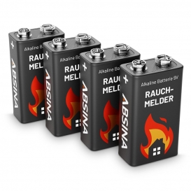 More about ABSINA 4x Rauchmelder Batterie 9V Block - Alkaline Batterien für Feuermelder, Bewegungsmelder & Kohlenmonoxid