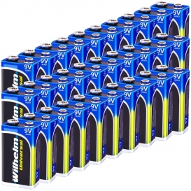 More about 100 x Wilhelm Universal 9V Block Batterien auch für 10 Jahres Rauchmelder geeignet Longlife Blockbatterie für maximale Lebensdau