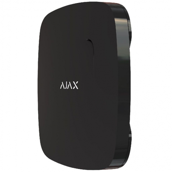 Intelligente Ajax Funk FireProtect Rauchmelder mit Temperatursensor Schwarz
