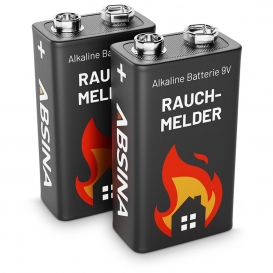 More about ABSINA 2x Rauchmelder Batterie 9V Block - Alkaline Batterien für Feuermelder, Bewegungsmelder & Kohlenmonoxid