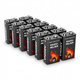 More about ABSINA 12x Rauchmelder Batterie 9V Block - Alkaline Batterien auslaufsicher für Feuermelder, Bewegungsmelder & Kohlenmonoxid