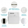 Helpline Mini: Kleiner mobiler Hausnotruf mit wasserdichtem Notrufarmband und Gürtel Clip für die häusliche Pflege； Notrufsystem