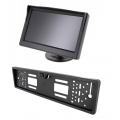CARMATRIX 5 ZOLL TFT LCD Monitor mit Rückfahrkamera im Kennzeichenhalter 170° HD Nachtsicht