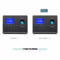 Aibecy Biometrischer Fingerabdruck Passwort Zeiterfassung Maschine Mitarbeiter Check-in Zeiterfassung Reader mit 2,8-Zoll-TFT-Bi