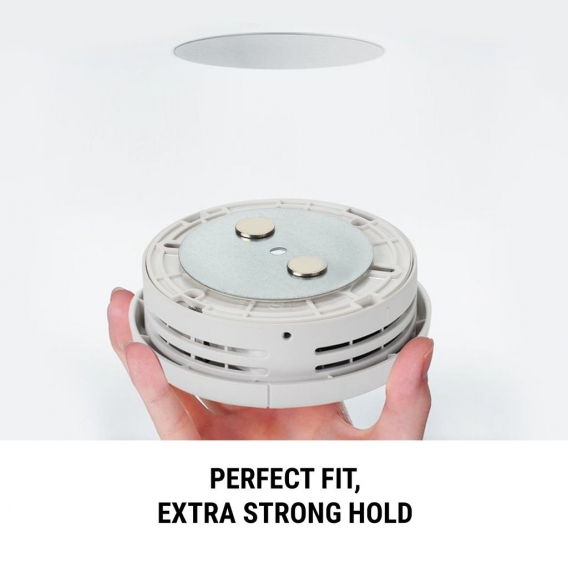 oneConcept Mount Mini Magnethalterung für Rauchmelder ab 5 cm Ø selbstklebend