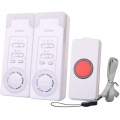 Haus Wireless Mobiler Alarm Notruf Knopf Pflegeruf-Set Hausnotruf Panikalarm Funkalarm für Pflegebedürftige Geduldig Älterer Man