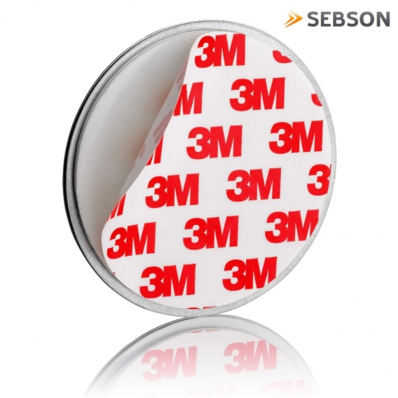 Magnet-Befestigung, 6x Magnethalterung selbstklebend für Rauchmelder SEBSON