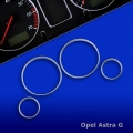 Tacho Chromringe Für Opel Astra G, 4-Teilig