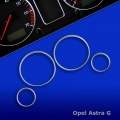 Tacho Chromringe Für Opel Astra G, 4-Teilig