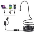 Autofokus Inspektionskamera,USB Endoskop,5.0 Megapixel HD Endoskopkamera,2 in 1 USB/Type C  Sanitär Schlange Endoskop mit Einste