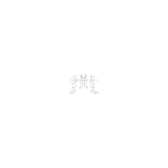 Hoppe Schutz-Wechselgarnitur Tokyo 76G / 3331 / 3440 / 1710 ES1 (SK2) PZ Entfernung 72mm - 3666887