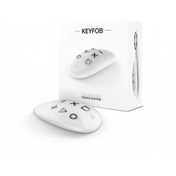 FIBARO KeyFob Fernsteuerung Smart Home Z-Wave Fernbedienung Steuerung weiß