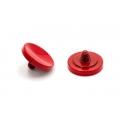 vhbw Auslöseknopf kompatibel mit Exa 1B Kamera - Ergonomischer Ersatzknopf, Metall, Rot
