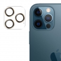 Joyroom Shining Series Full Camera Tempered Glass Kameraobjektiv für iPhone 12 Pro Max Gold (JR-PF689)